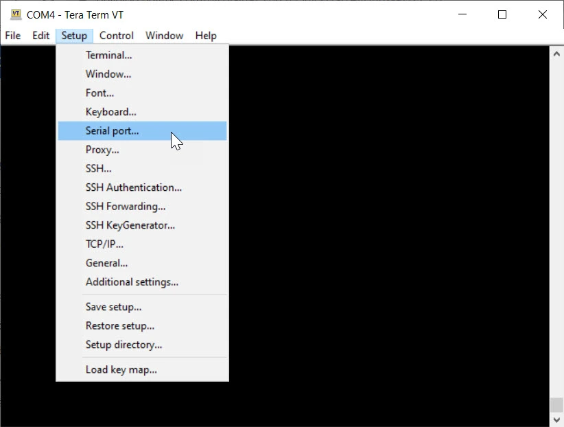 Setup Serial Port