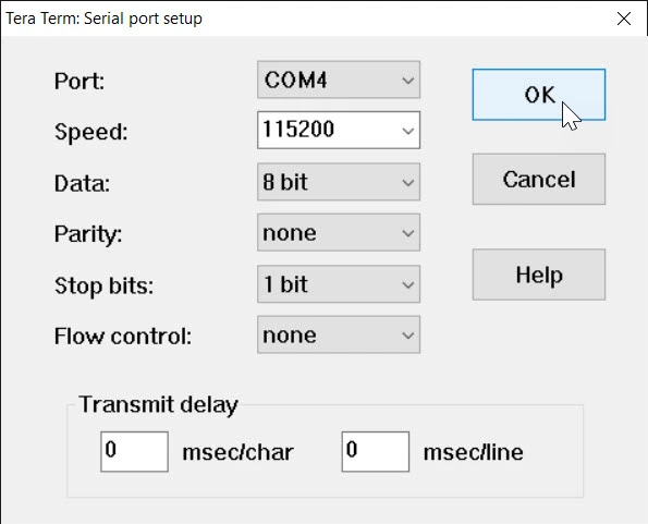 Terminal Settings
