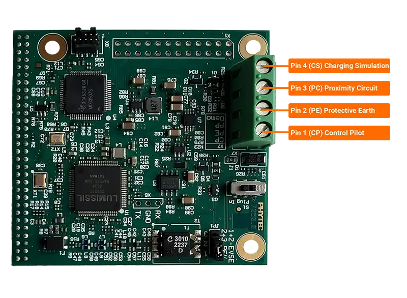 Front view of component